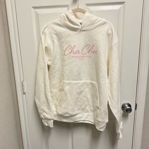 Cha Cha Matcha White Hoodie Sweatshirt